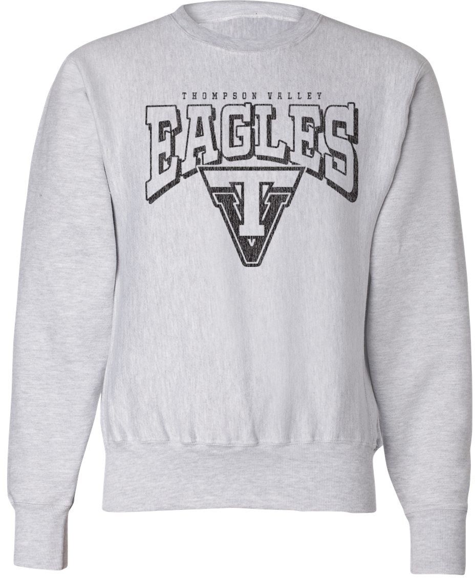 Pel Athletic Adult Thompson Valley High School Ash Crewneck Sweatshirt