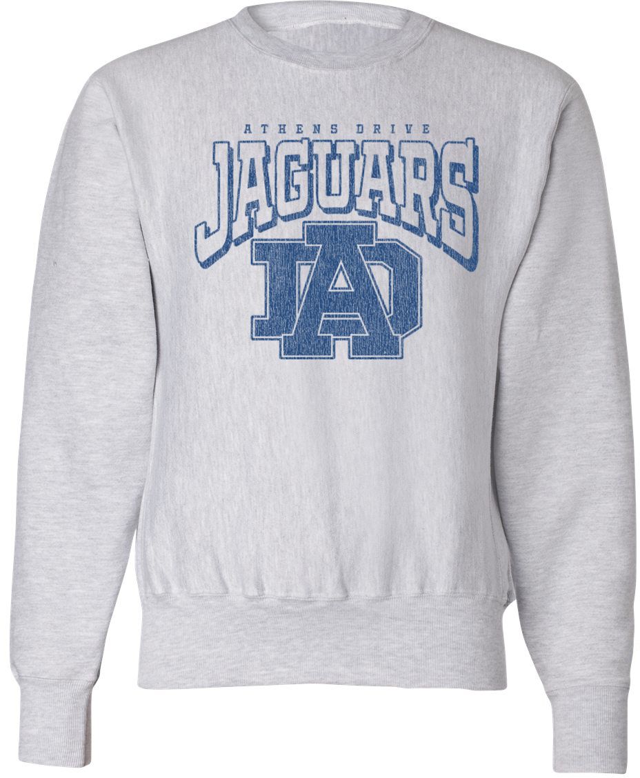 Pel Athletic Adult Athens Drive High School Ash Crewneck Sweatshirt