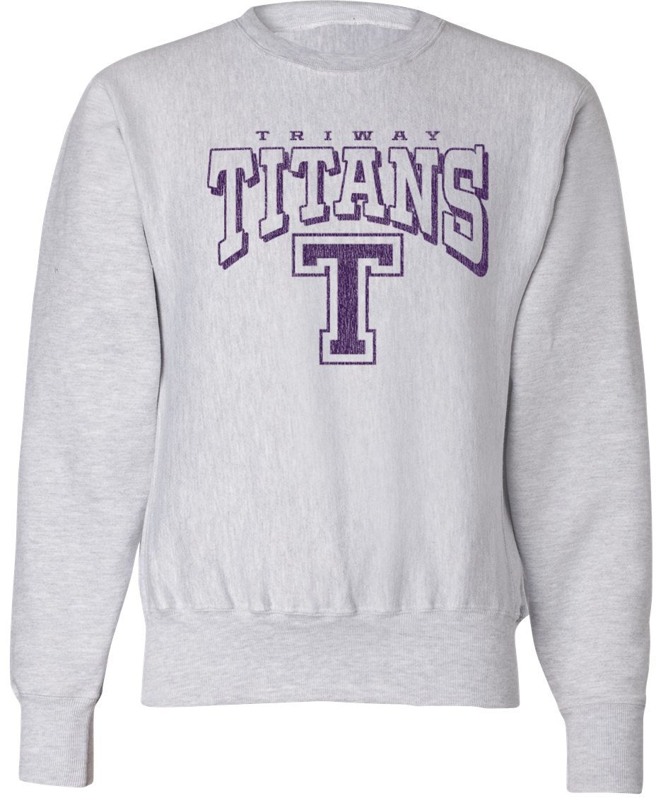 Pel Athletic Adult Triway High School Ash Crewneck Sweatshirt