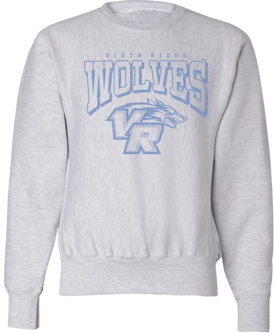 Pel Athletic Adult Vista Ridge High School Ash Crewneck Sweatshirt