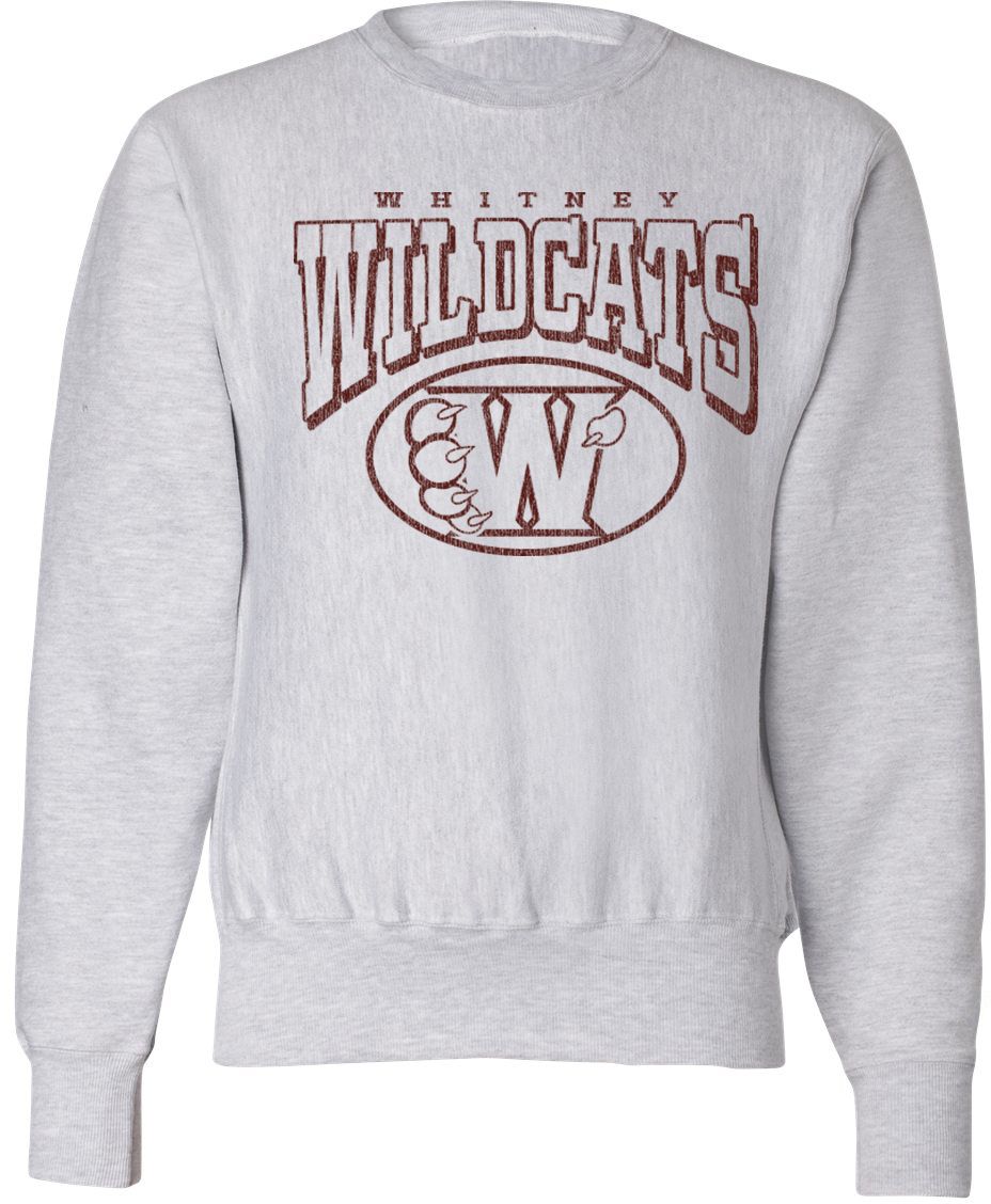 Pel Athletic Adult Whitney High School Ash Crewneck Sweatshirt