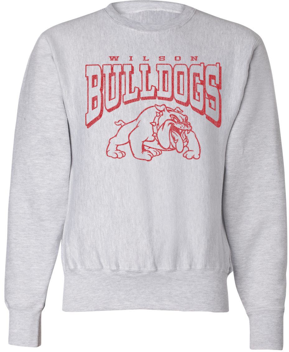 Pel Athletic Adult Wilson High School Ash Crewneck Sweatshirt