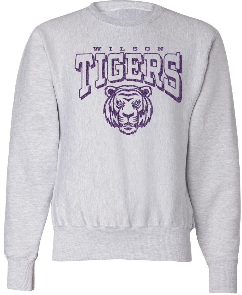 Pel Athletic Adult Wilson High School Ash Crewneck Sweatshirt