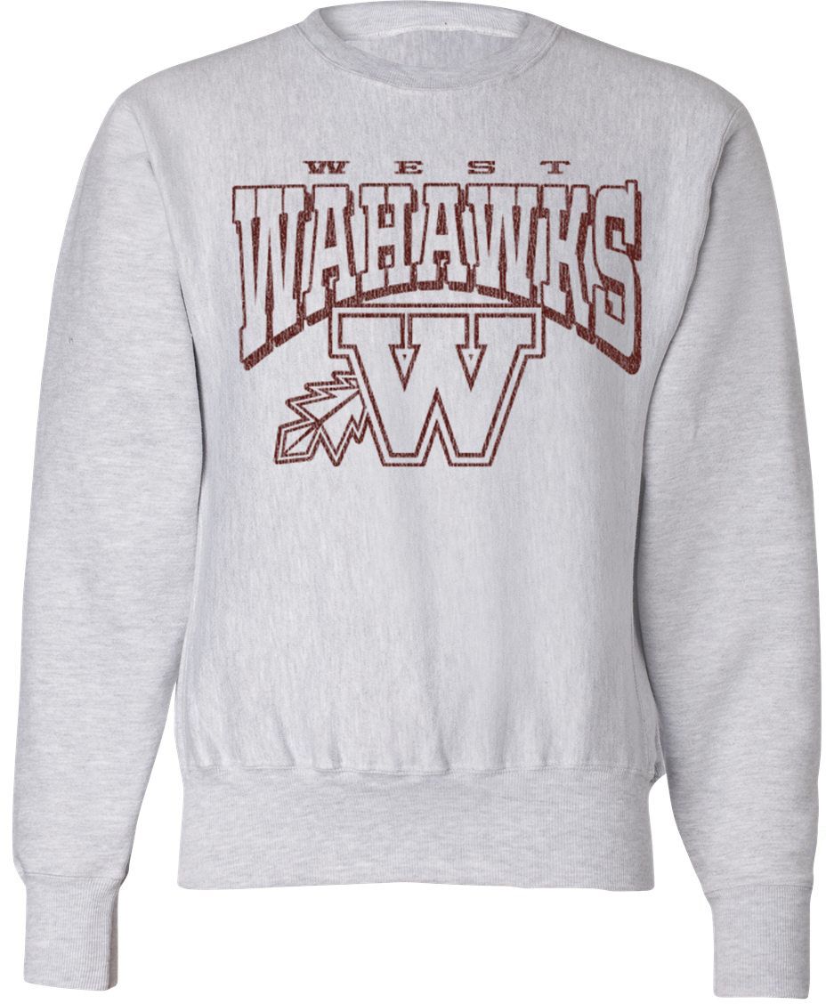 Pel Athletic Adult West High School Ash Crewneck Sweatshirt