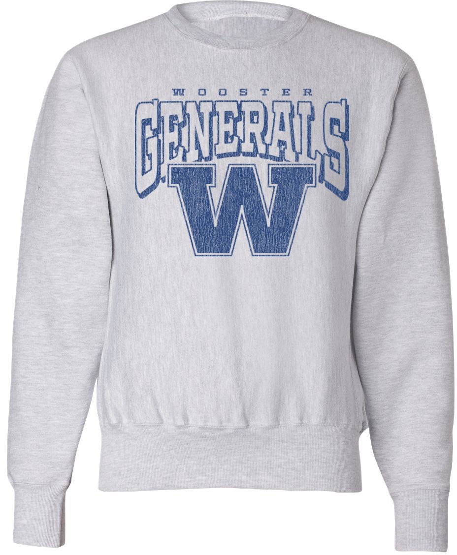 Pel Athletic Adult Wooster High School Ash Crewneck Sweatshirt