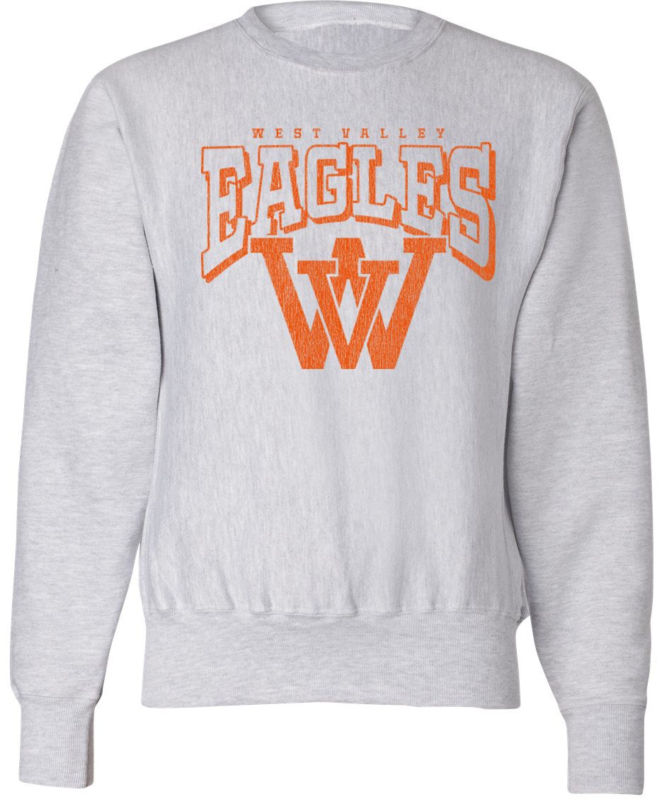Pel Athletic Adult West Valley High School Ash Crewneck Sweatshirt