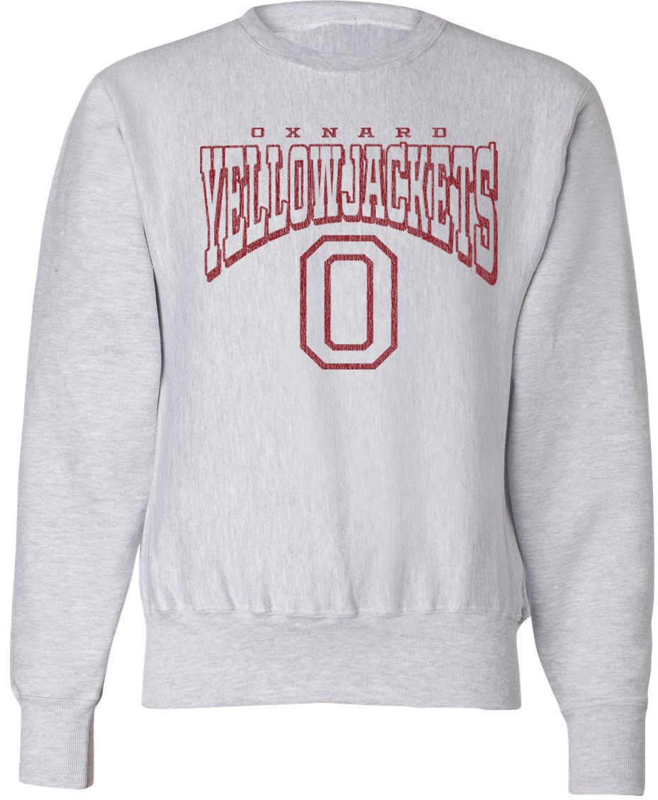 Pel Athletic Adult Oxnard High School Ash Crewneck Sweatshirt