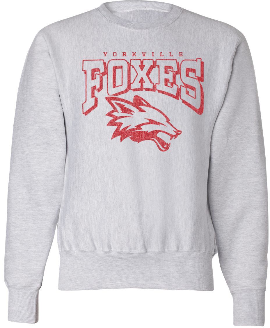 Pel Athletic Adult Yorkville High School Ash Crewneck Sweatshirt