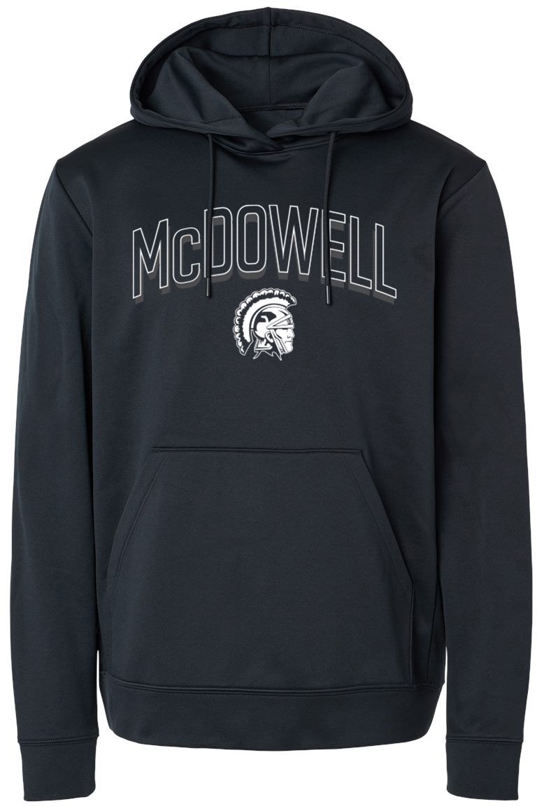 Pel Athletic Adult McDowell High School Black Pullover Hoodie