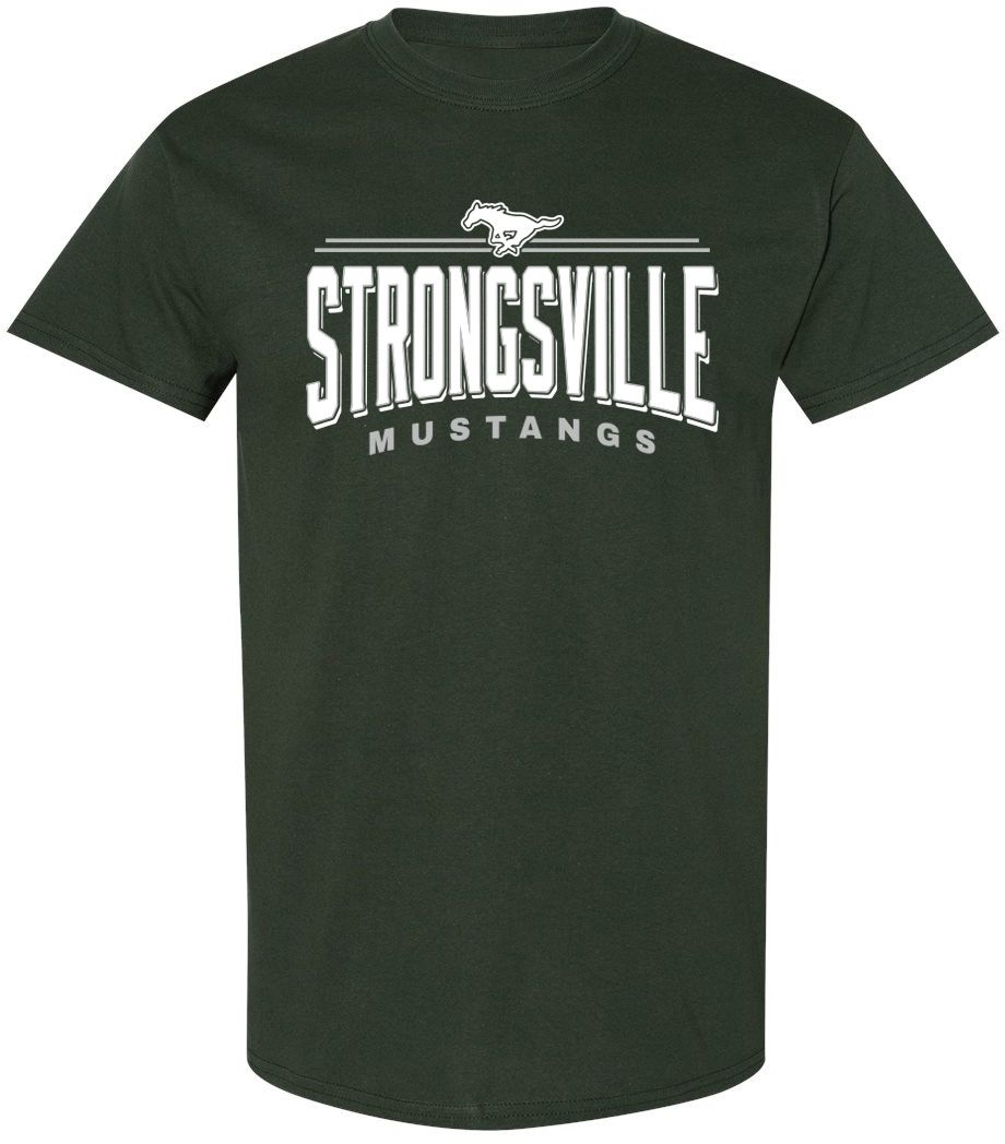 Pel Athletic Adult Strongsville High School Forest T-Shirt