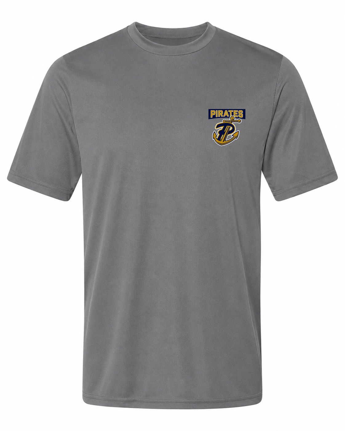 Pel Athletic Adult Pearl High School Steel Gray T-Shirt