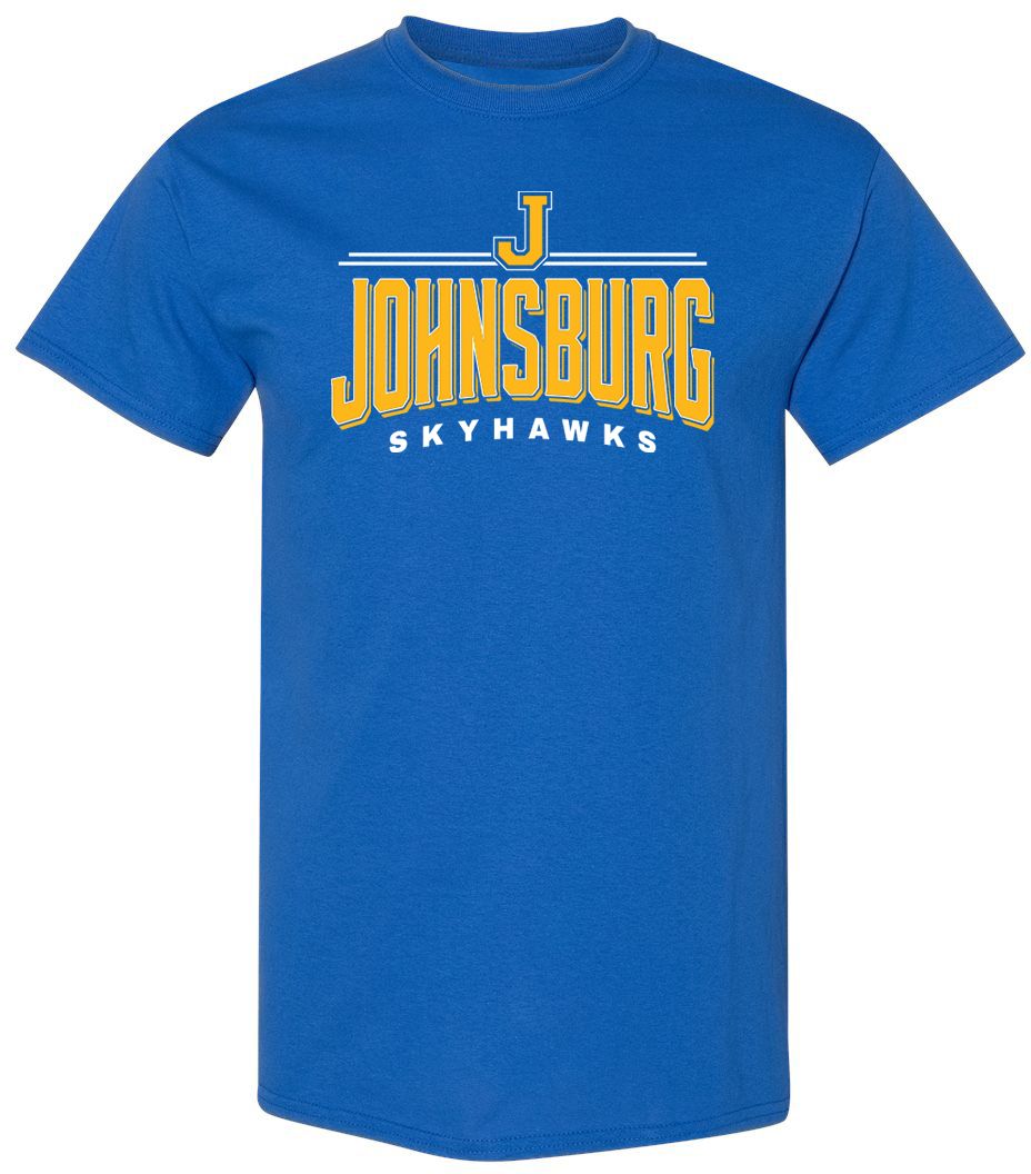 Pel Athletic Adult Johnsburg High School Royal T-Shirt
