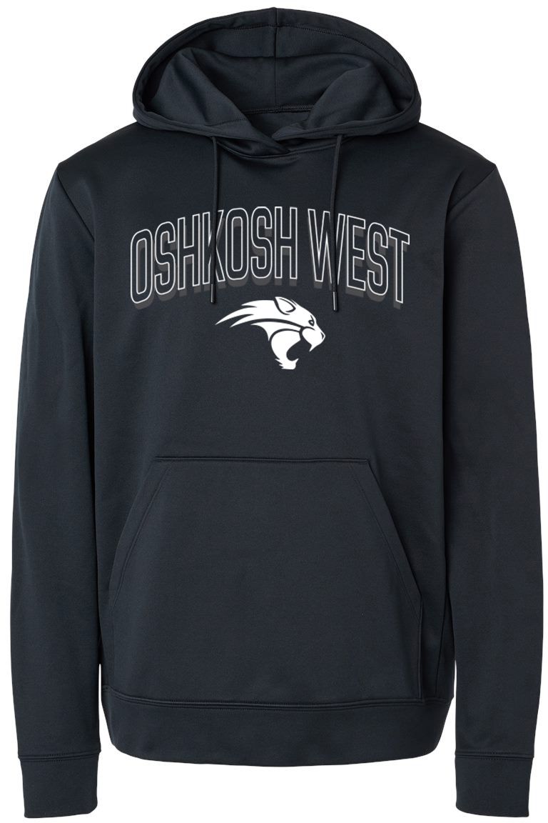 Pel Athletic Adult Oshkosh West High School Black Pullover Hoodie