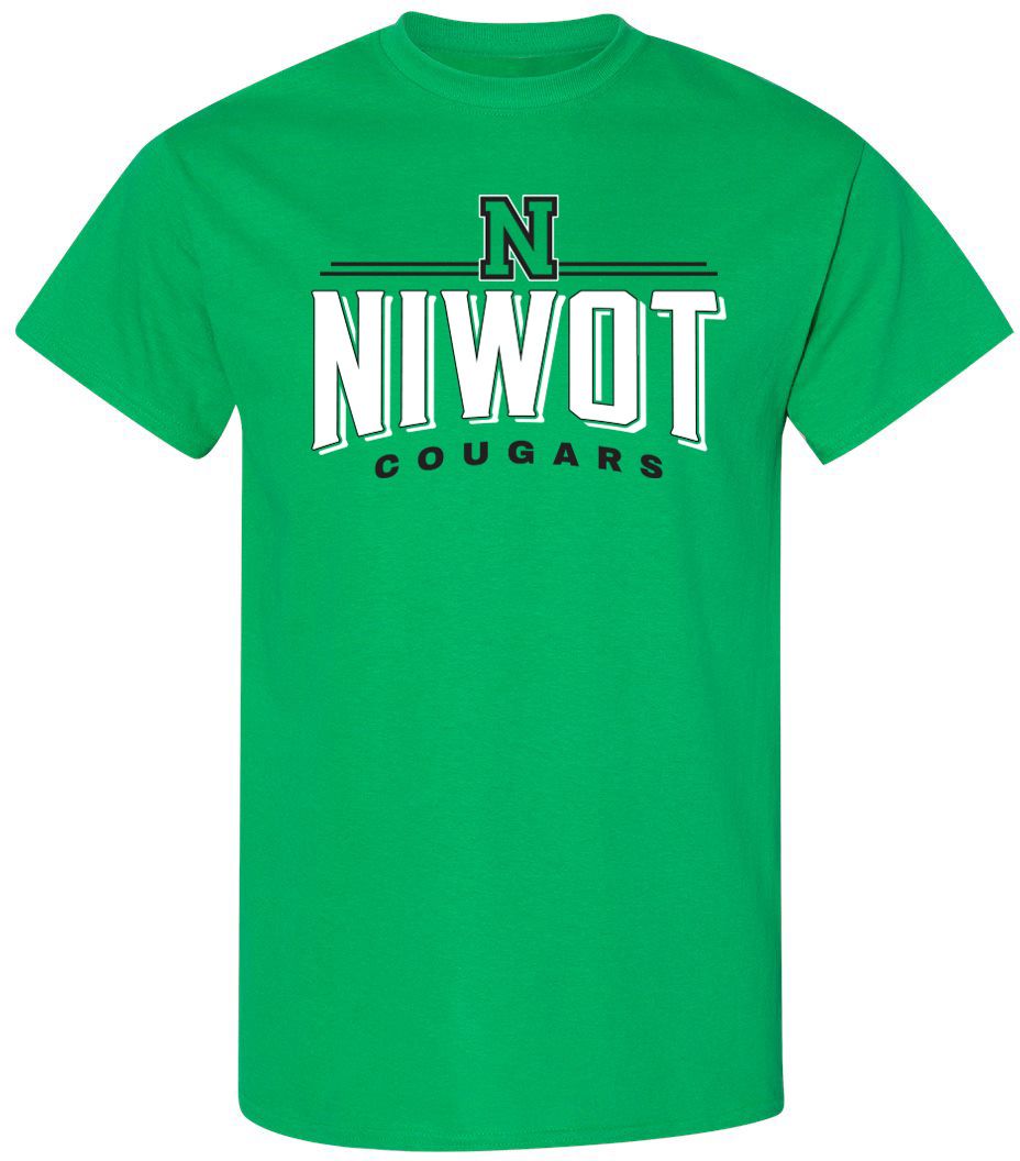 Pel Athletic Adult Niwot High School Kelly T-Shirt