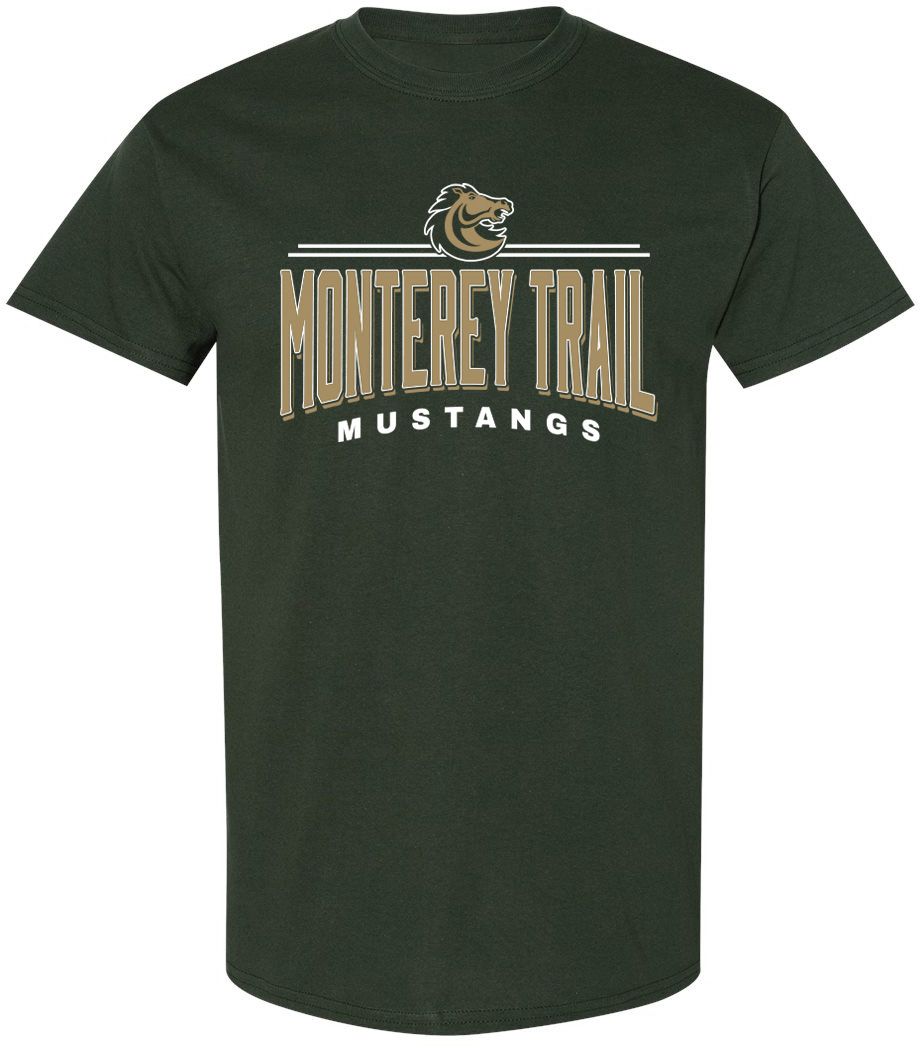 Pel Athletic Adult Monterey Trail High School Forest T-Shirt