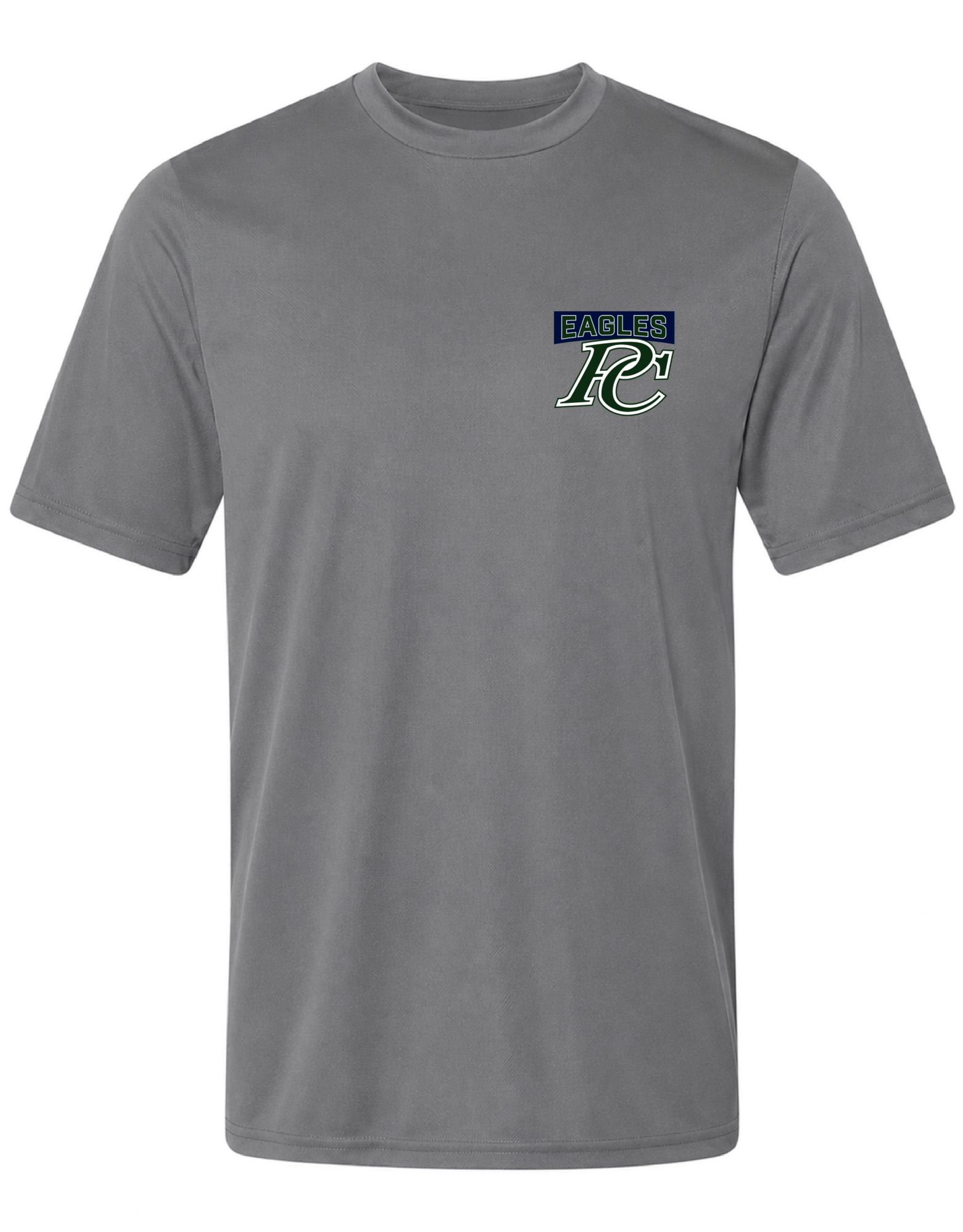 Pel Athletic Adult Pine Creek High School Steel Gray T-Shirt
