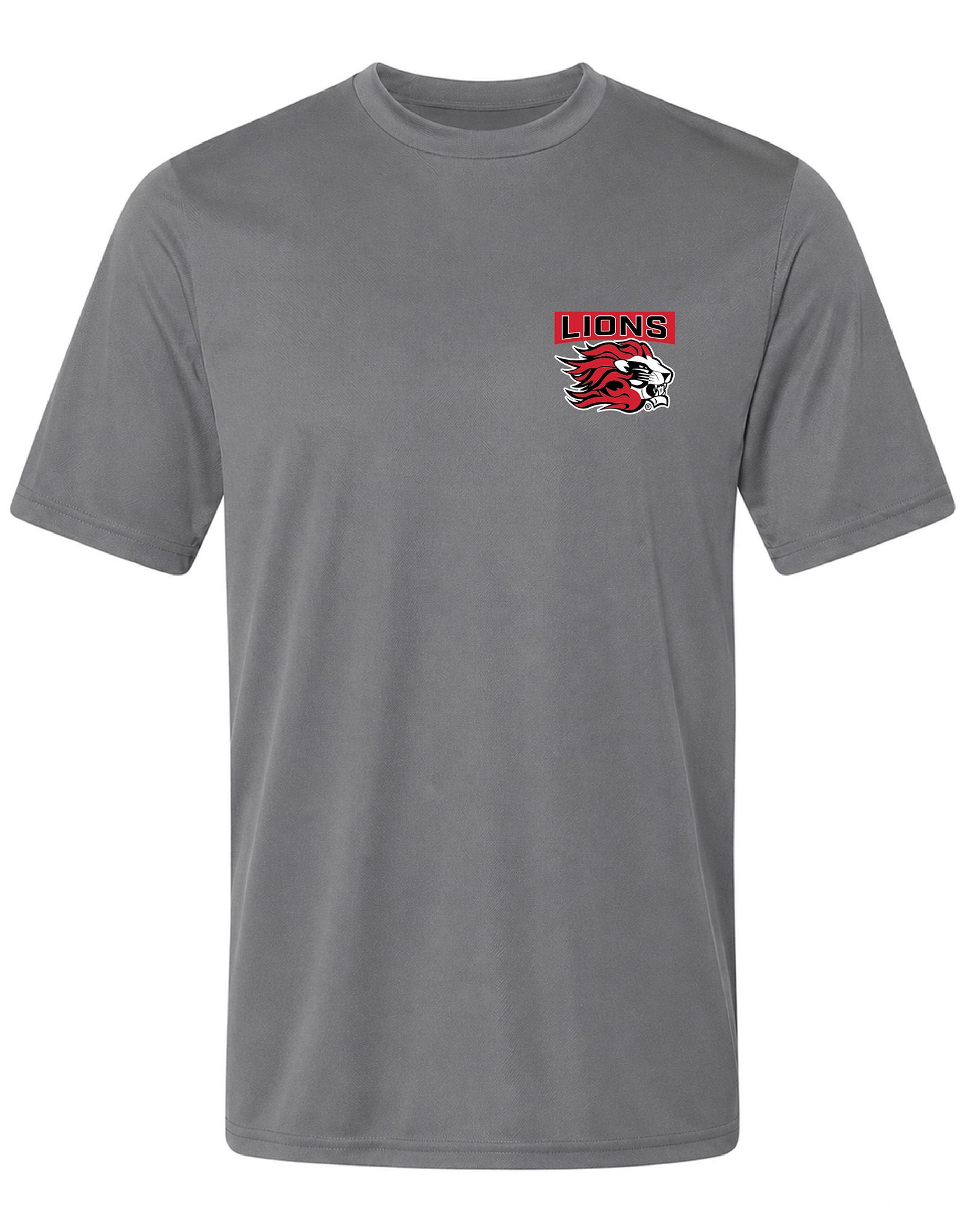 Pel Athletic Adult Linn-Mar High School Steel Gray T-Shirt