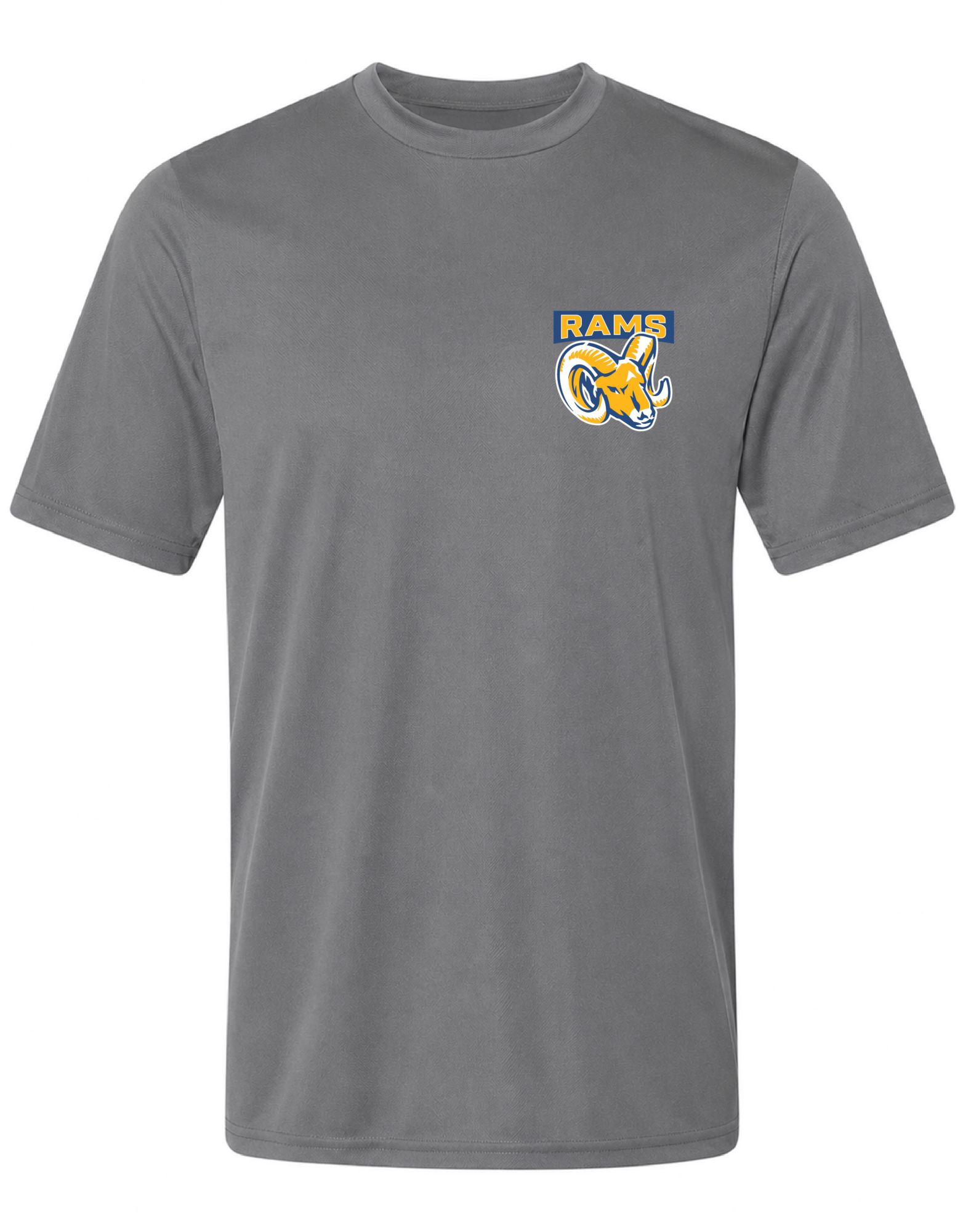 Pel Athletic Adult Rampart High School Steel Gray T-Shirt