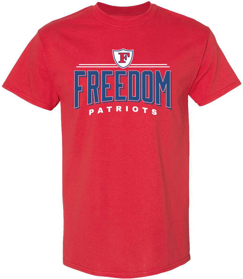 Pel Athletic Adult Freedom High School Red T-Shirt