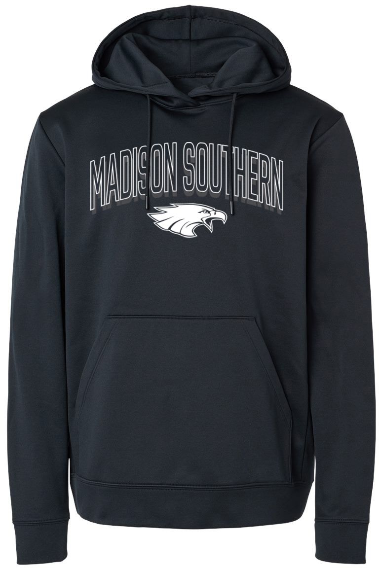 Pel Athletic Adult Madison Southern High School Black Pullover Hoodie