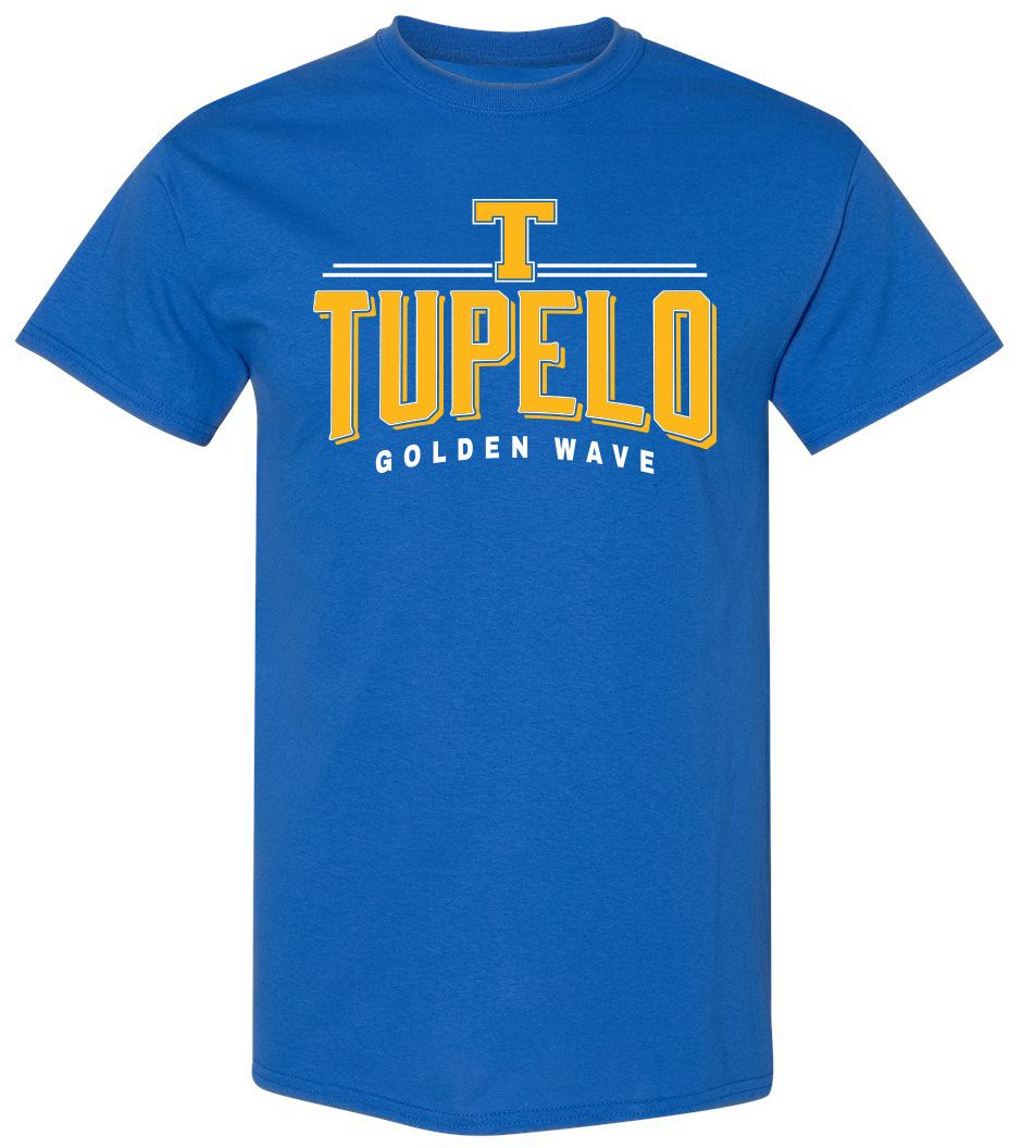 Pel Athletic Adult Tupelo High School Royal T-Shirt
