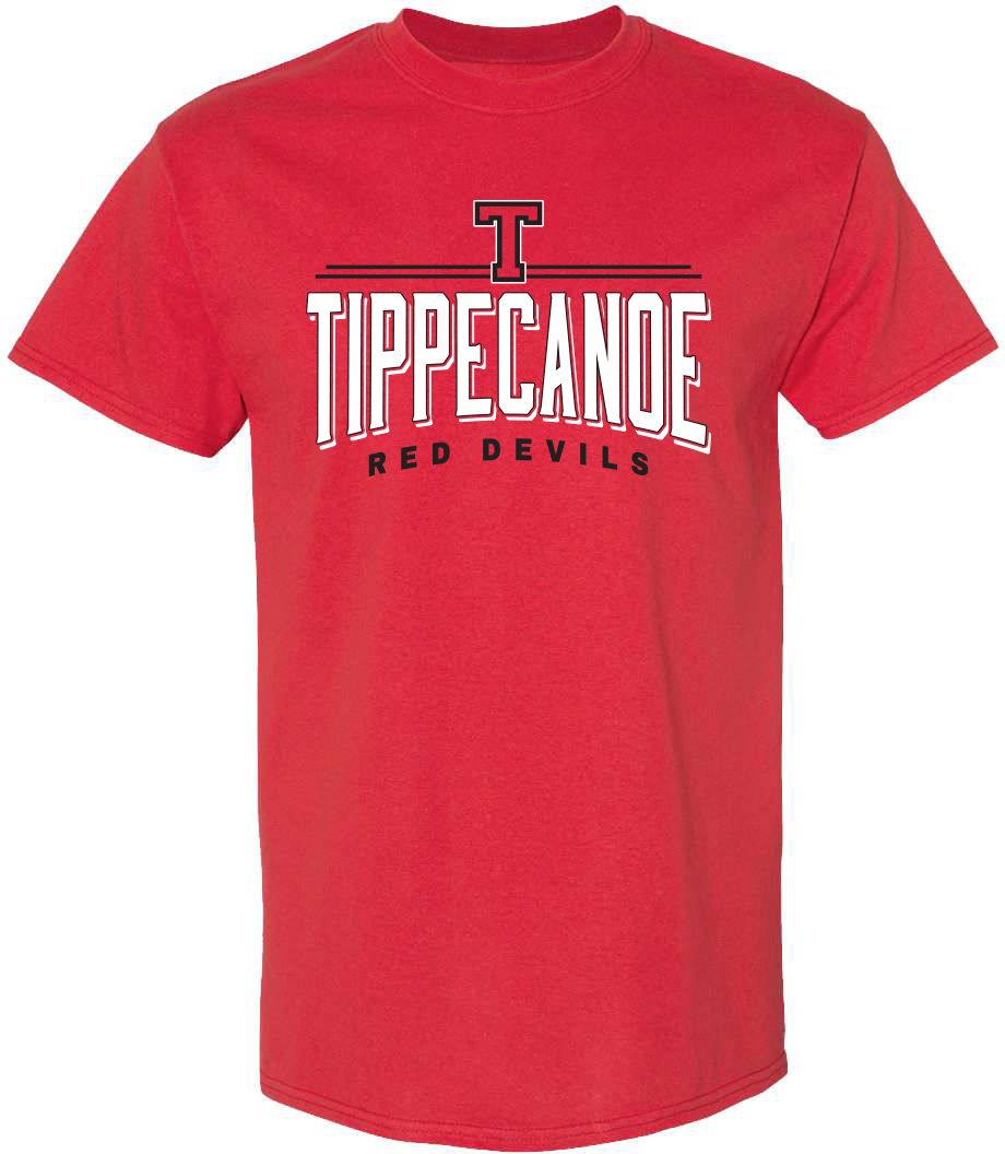 Pel Athletic Adult Tippecanoe High School Red T-Shirt