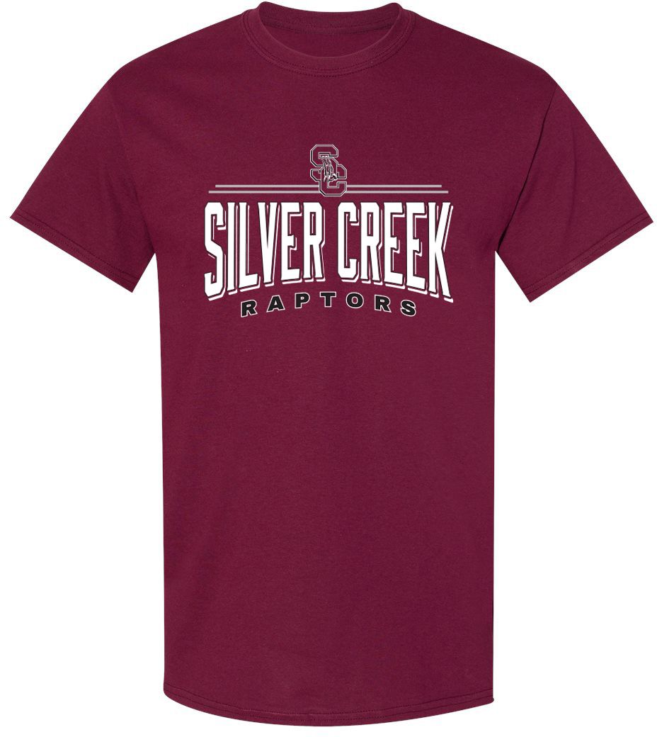Pel Athletic Adult Silver Creek High School Maroon T-Shirt