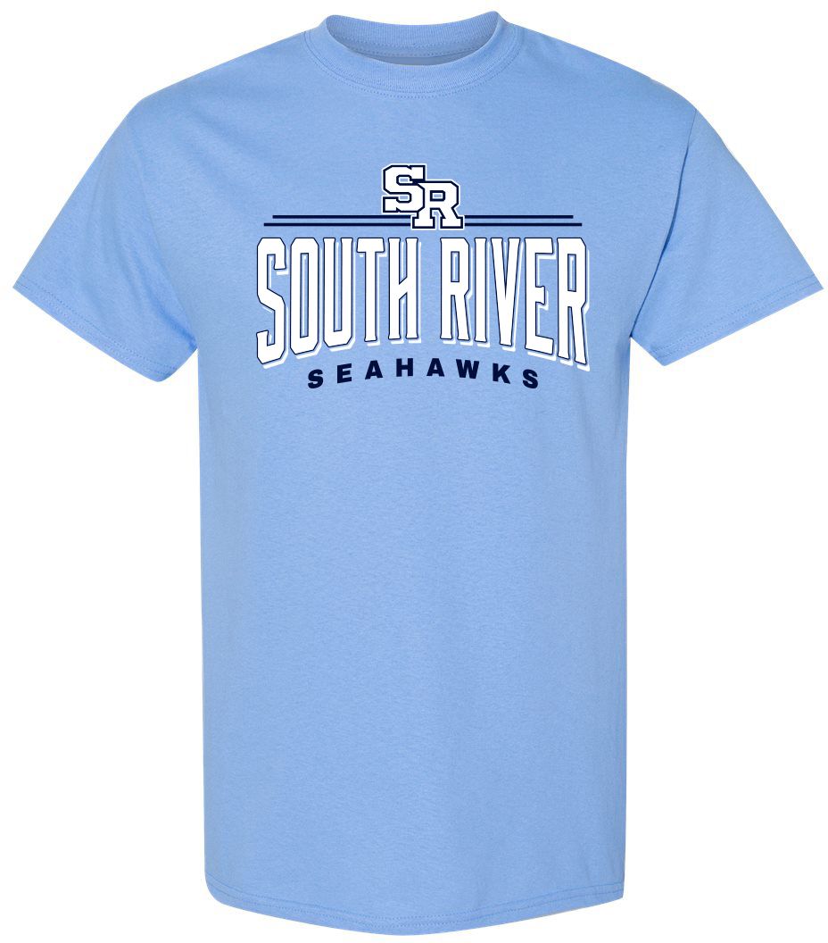 Pel Athletic Adult South River High School Blue T-Shirt