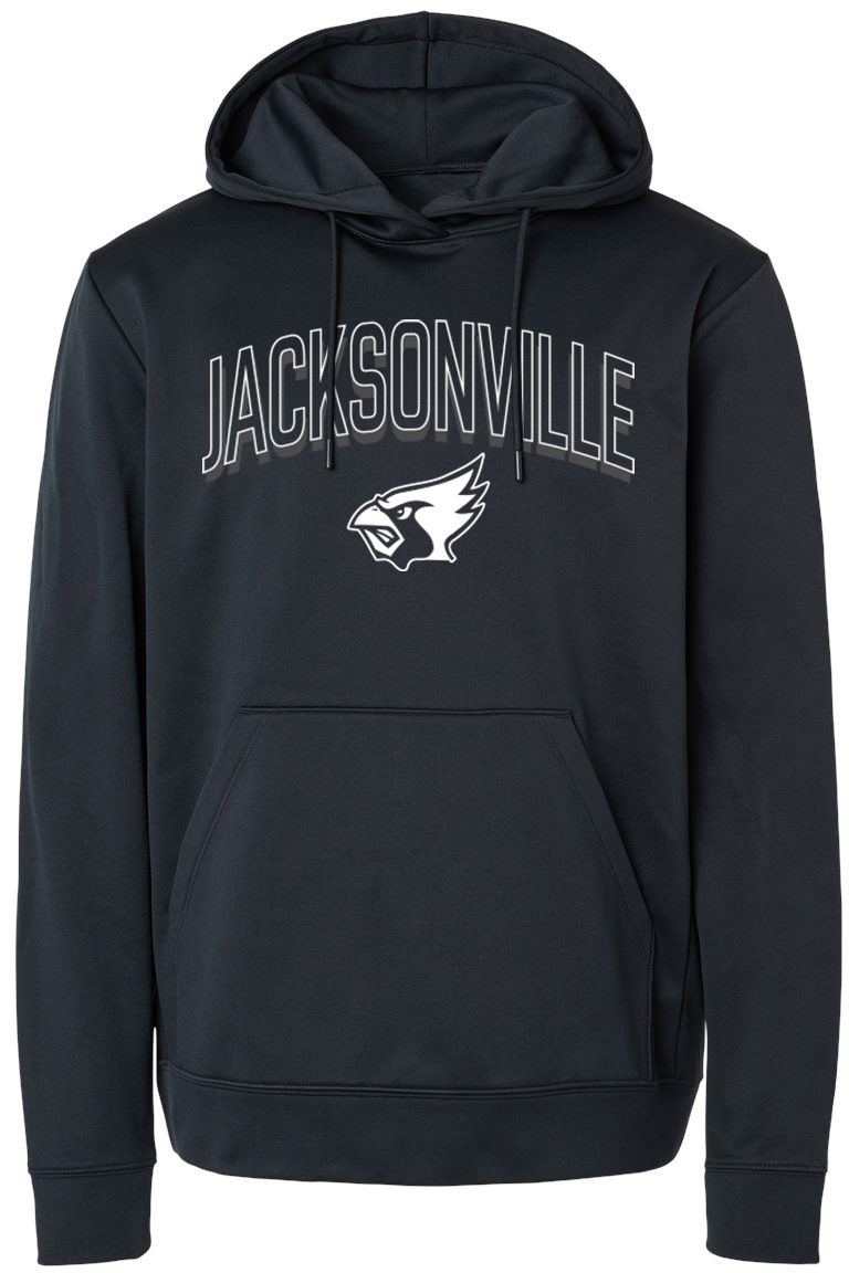 Pel Athletic Adult Jacksonville High School Black Pullover Hoodie