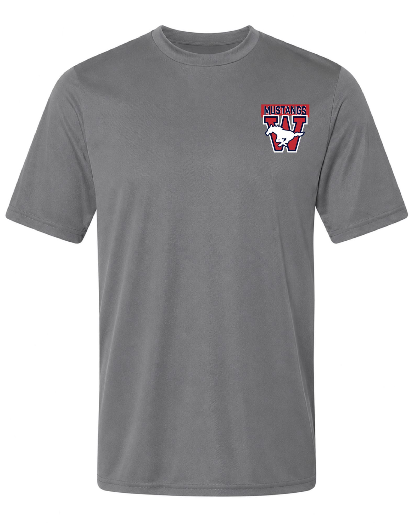 Pel Athletic Adult Tulare Western High School Steel Gray T-Shirt