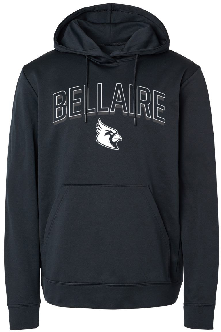 Pel Athletic Adult Bellaire High School Black Pullover Hoodie