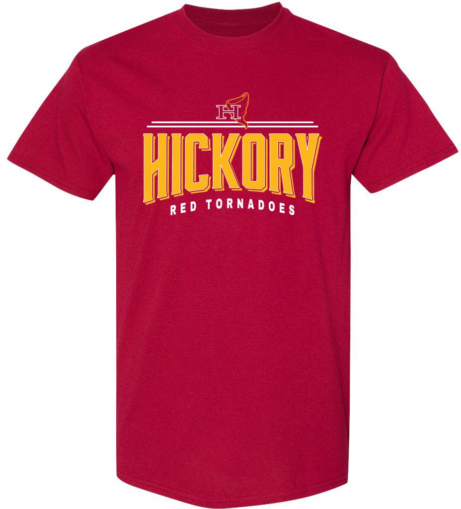 Pel Athletic Adult Hickory High School Cardinal T-Shirt