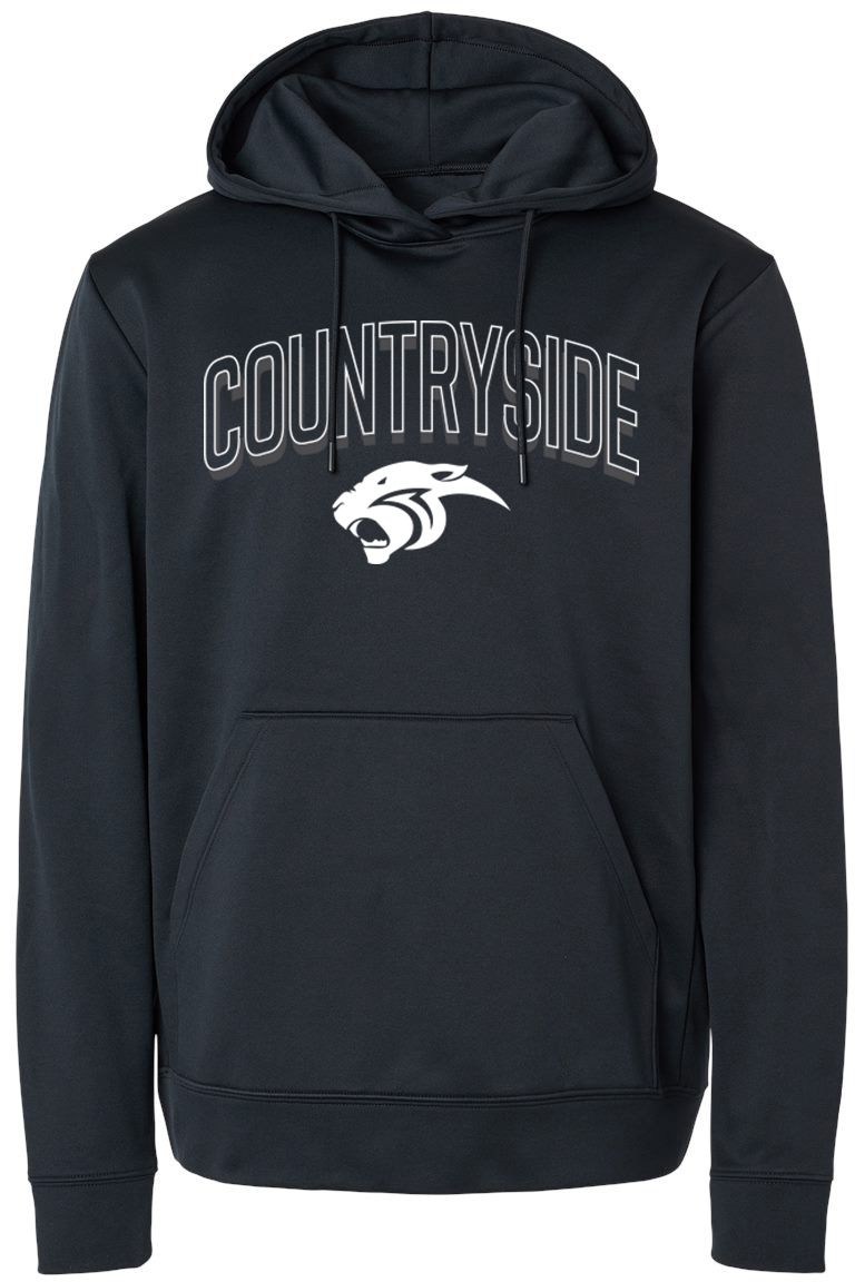 Pel Athletic Adult Countryside Senior High School Black Pullover Hoodie