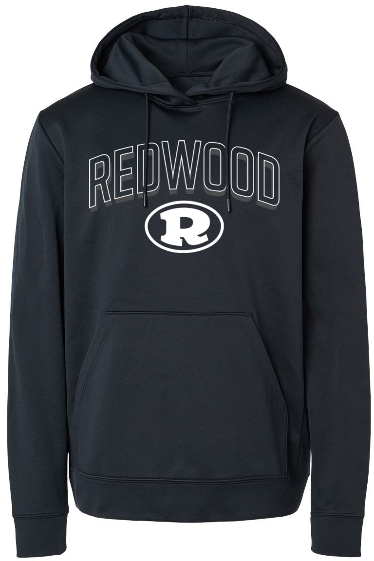 Pel Athletic Adult Redwood High School Black Pullover Hoodie