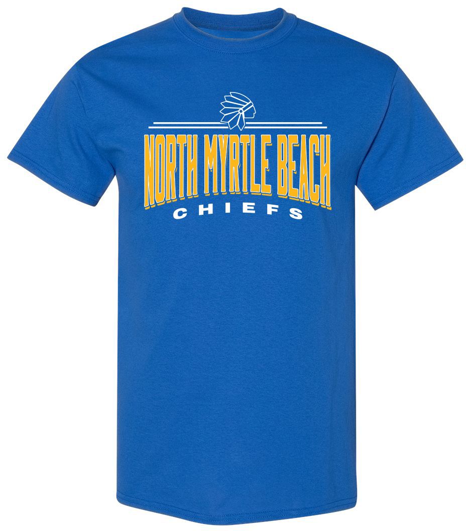 Pel Athletic Adult North Myrtle Beach High School Royal T-Shirt
