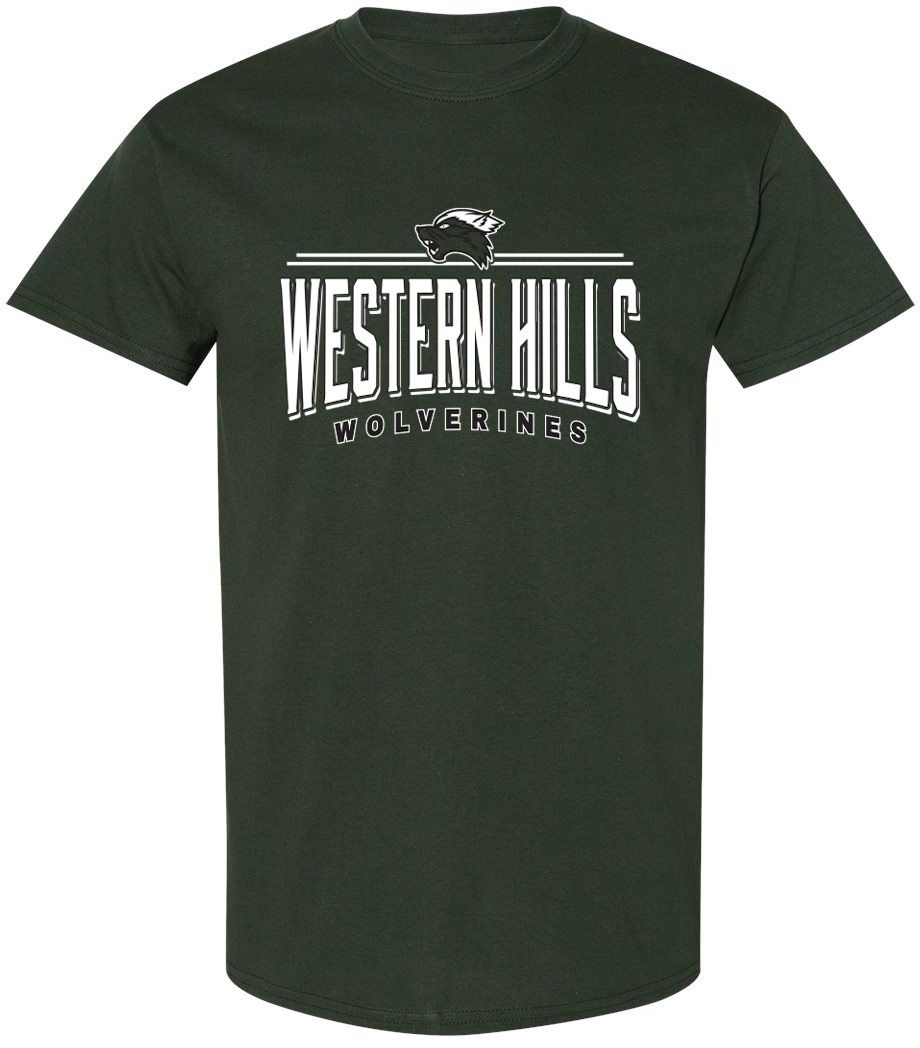 Pel Athletic Adult Western Hills High School Forest T-Shirt