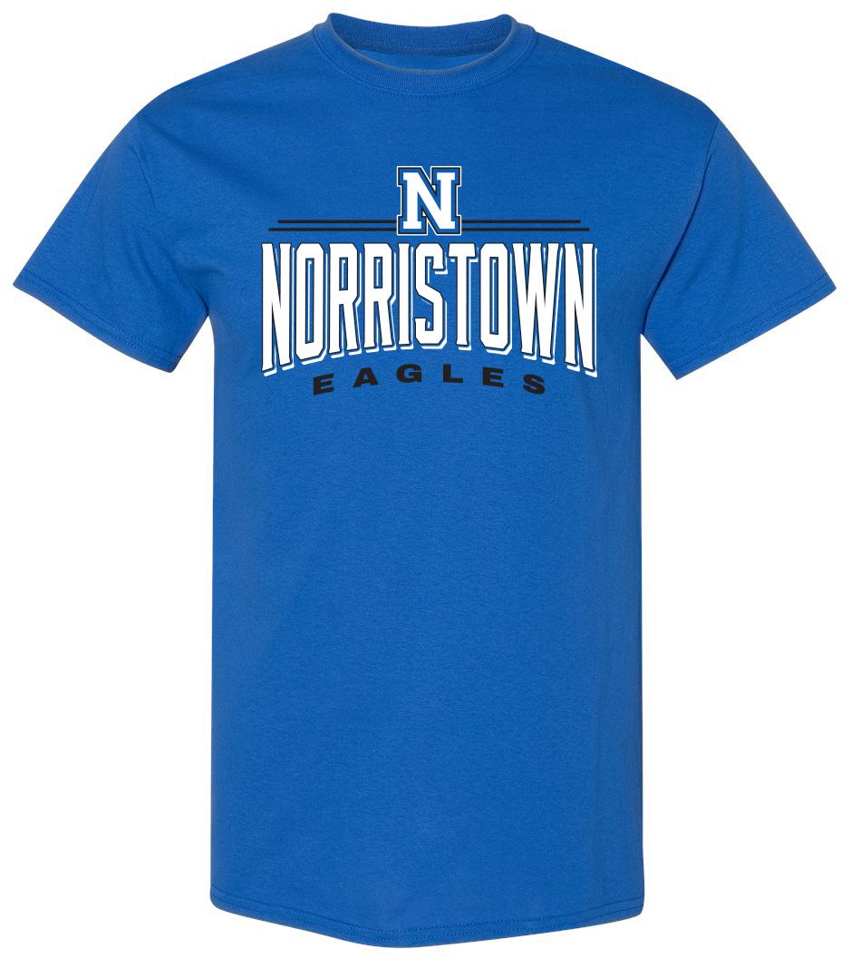 Pel Athletic Adult Norristown Area High School Royal T-Shirt