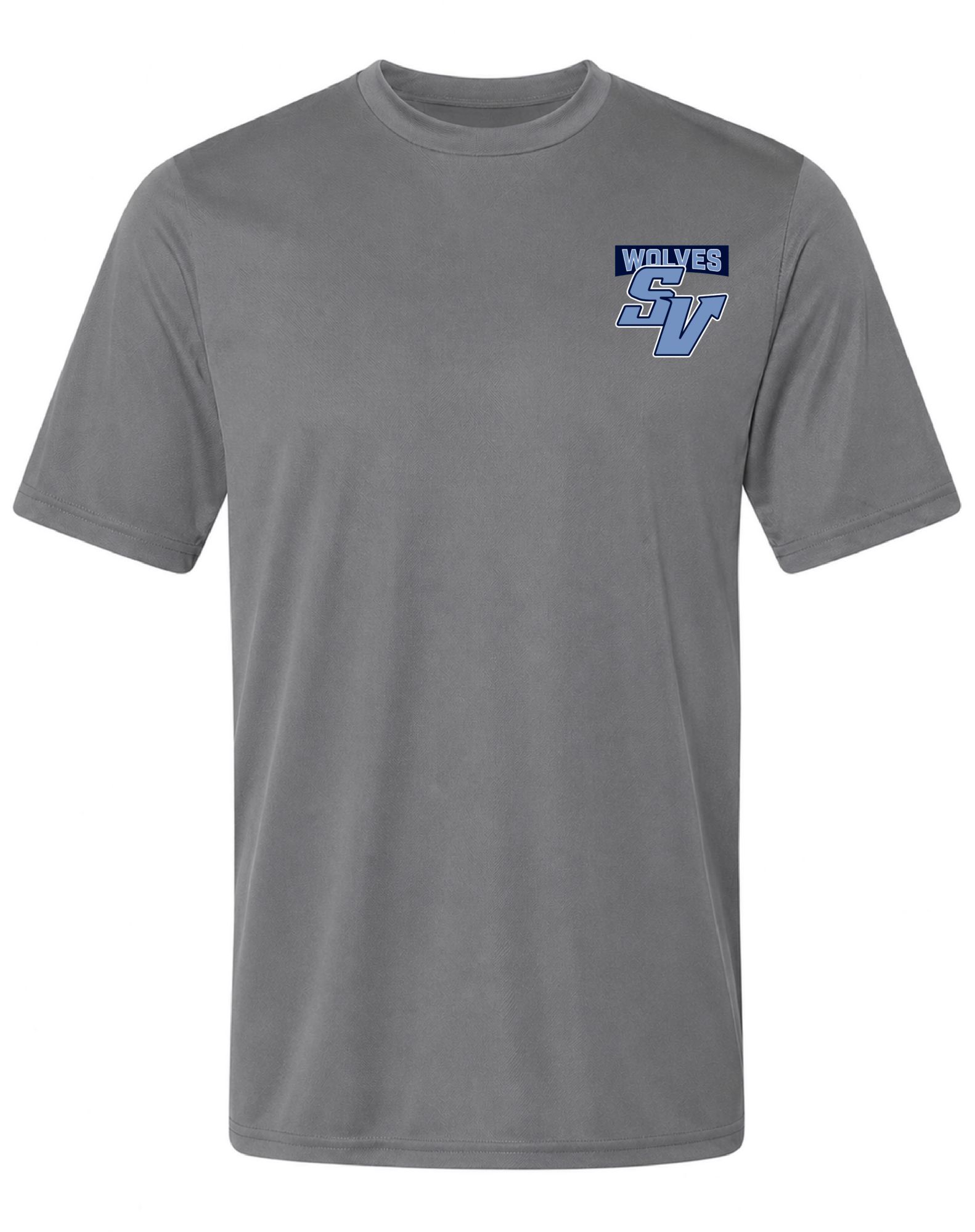 Pel Athletic Adult Spring Valley High School Steel Gray T-Shirt