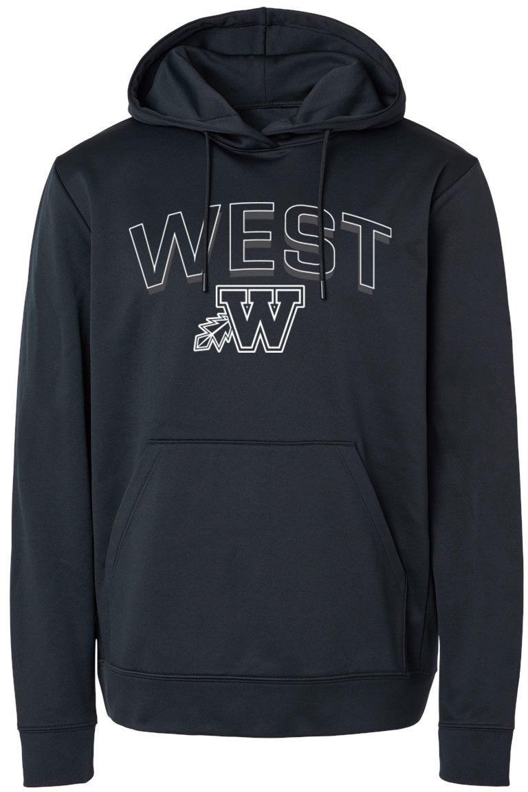 Pel Athletic Adult West High School Black Pullover Hoodie