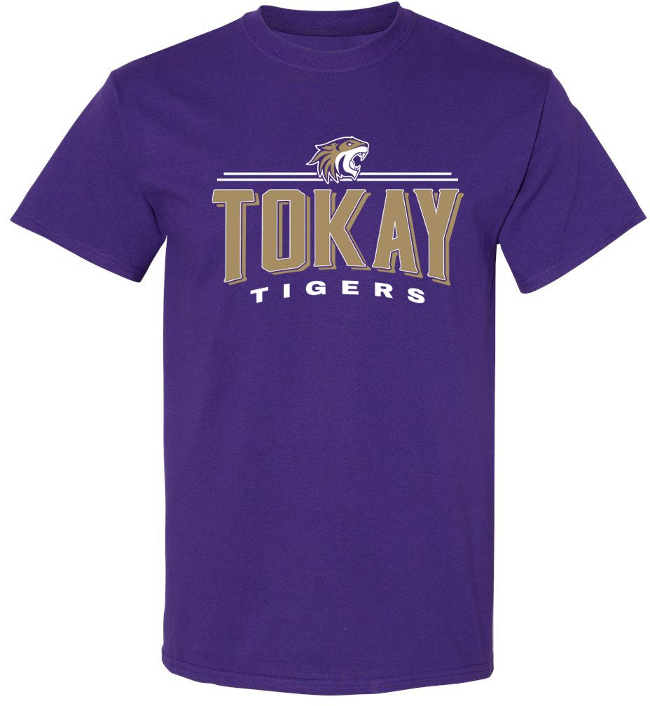 Pel Athletic Adult Tokay High School Purple T-Shirt