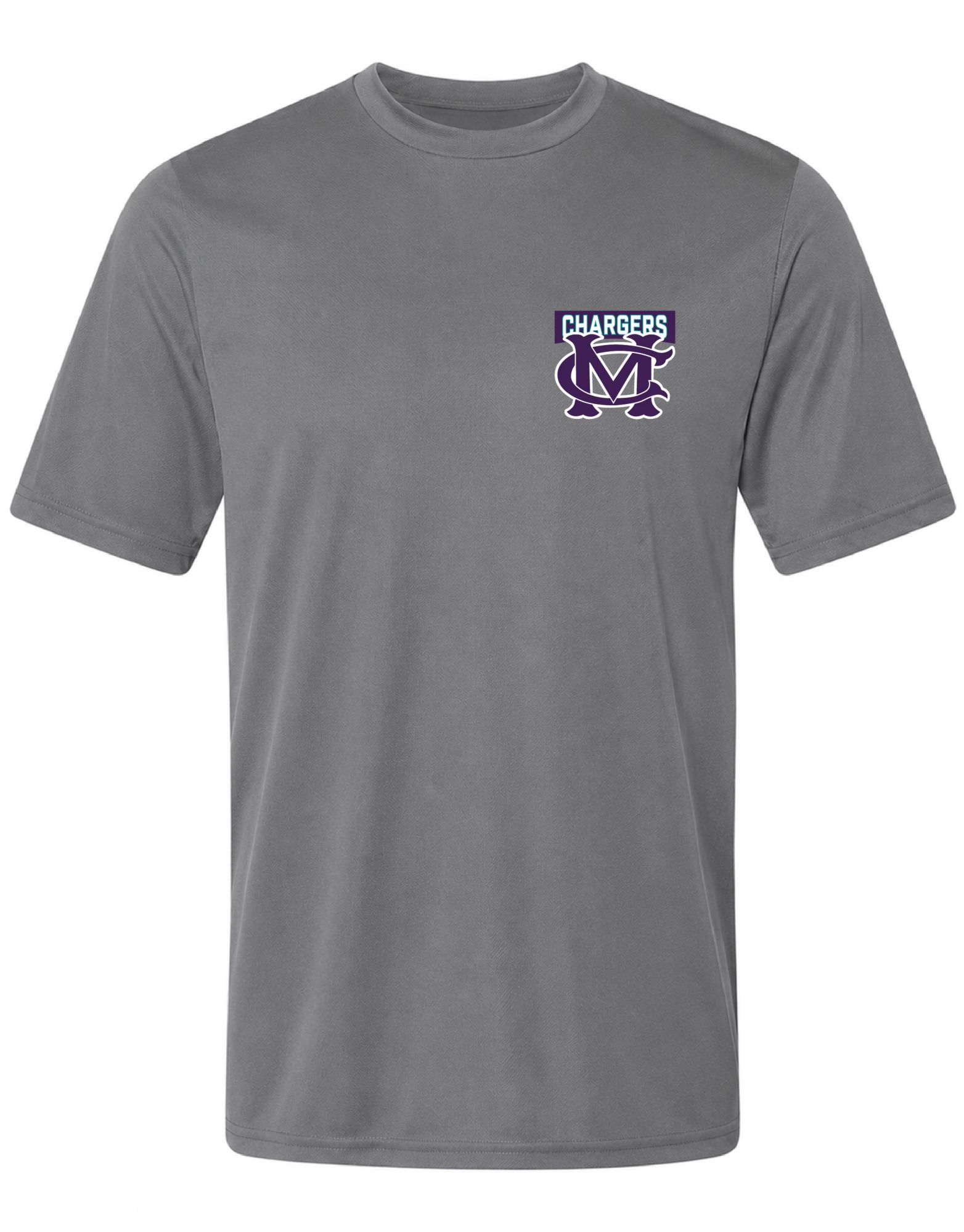 Pel Athletic Adult Cox Mill High School Steel Gray T-Shirt