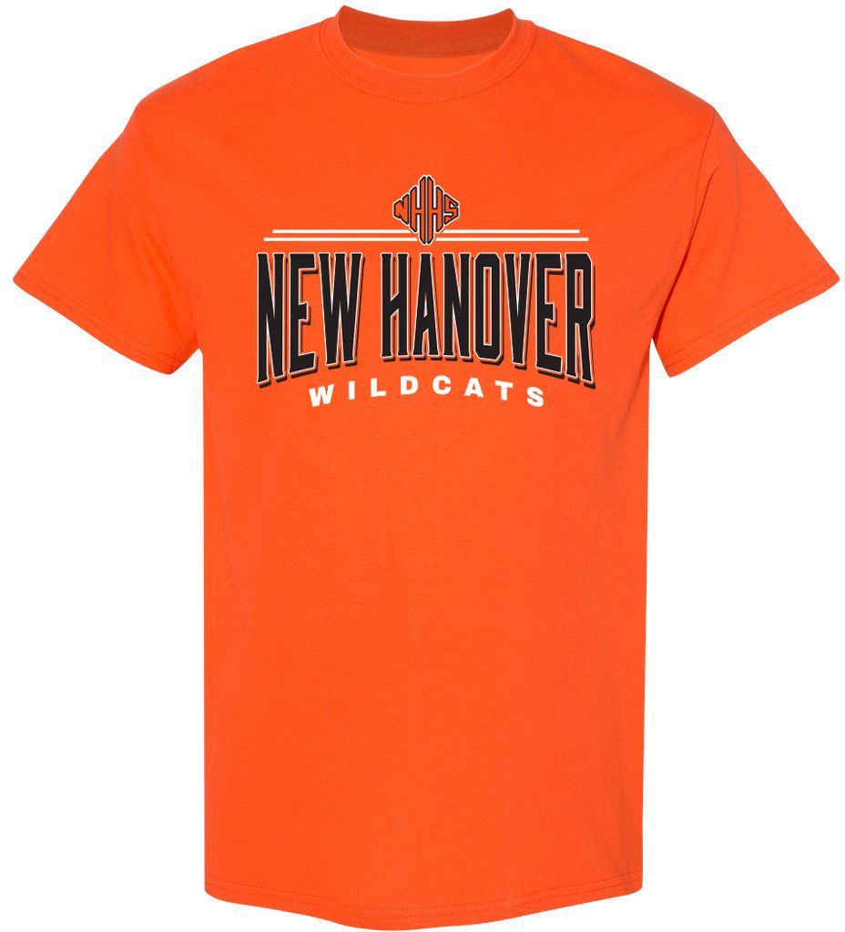 Pel Athletic Adult New Hanover High School Orange T-Shirt