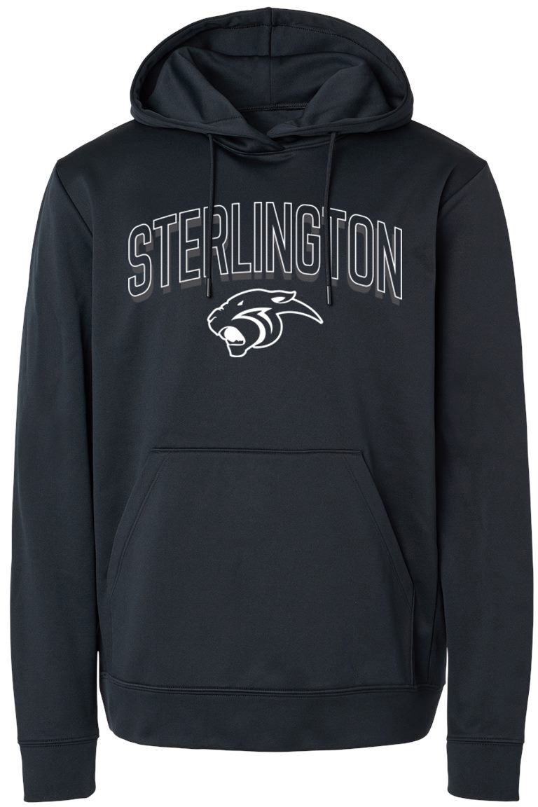 Pel Athletic Adult Sterlington High School Black Pullover Hoodie