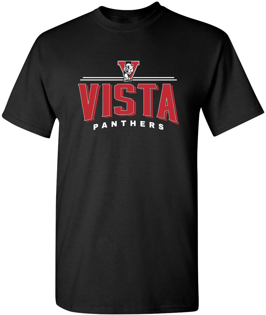 Pel Athletic Adult Vista High School Black T-Shirt