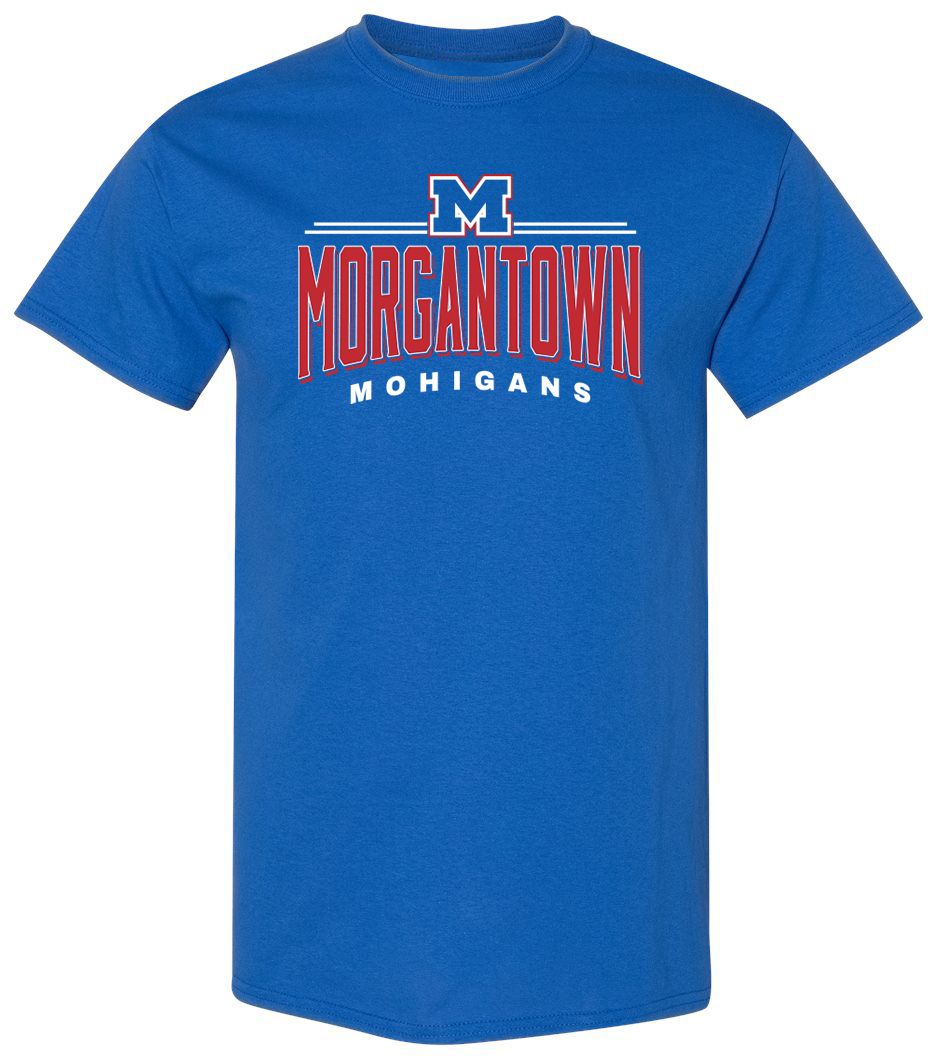 Pel Athletic Adult Morgantown High School Royal T-Shirt