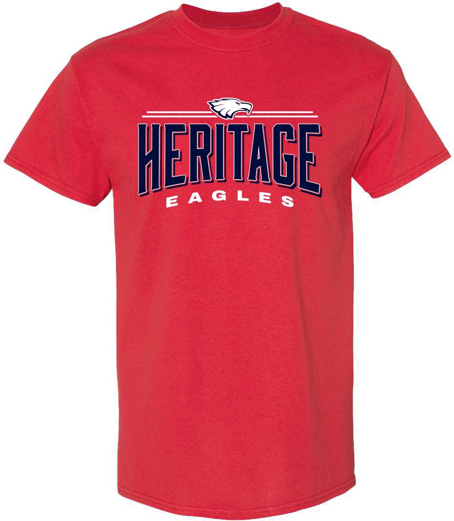 Pel Athletic Adult Heritage High School Red T-Shirt