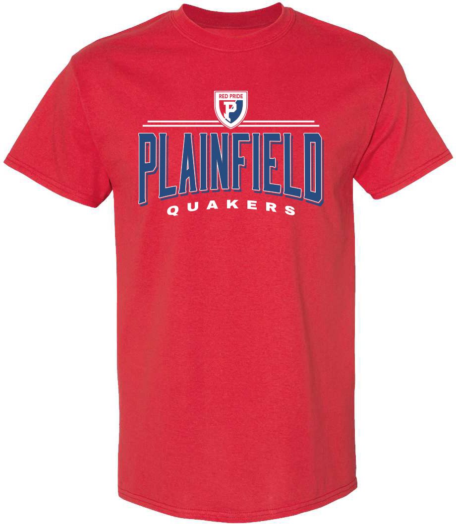 Pel Athletic Adult Plainfield High School Red T-Shirt