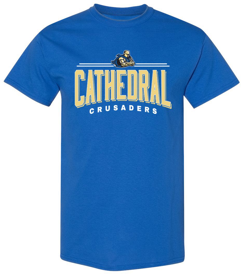 Pel Athletic Adult Cathedral High School Royal T-Shirt