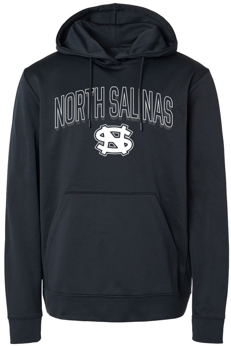 Pel Athletic Adult North Salinas High School Black Pullover Hoodie