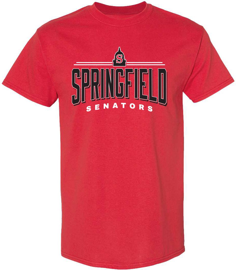 Pel Athletic Adult Springfield High School Red T-Shirt